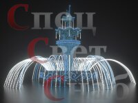 Светодиодный фонтан "Императорский" Сине-белый Акция