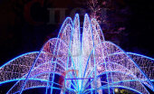 Светодиодный фонтан для парка белый 5 x 8 м
