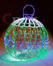 Светодиодная композиция "Елочный шар". Сине-зеленый