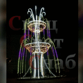 Световой фонтан "Королевский стандарт" 2х3м мульти