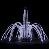 Светодиодный фонтан Лучи Надежды 3,4м Белый