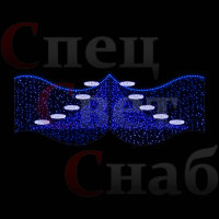 Светодиодная перетяжка "Весенняя капель" 4*1,3 м АКЦИЯ