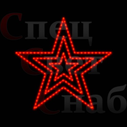 Световая фигура "Звезда" красная