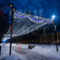 Благоустройство парка Комплект "Звездная портьера" 3х100м IP44 11 нитей