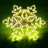 Светодиодная снежинка с мерцанием 65 см Теплое белое свечение
